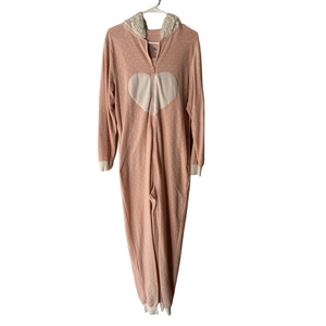 Xhilaration Women's Pink Animal Onesie Sleepwear Size L